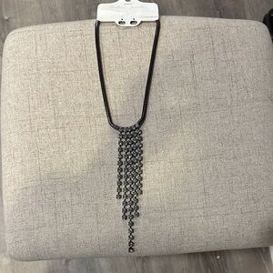 Elegant Black Beaded Necklace